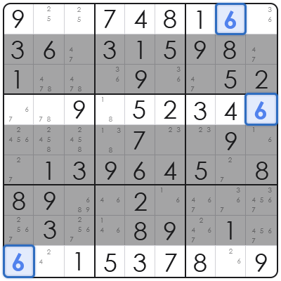 x wing sudoku